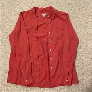 LL bean button down long sleeve top